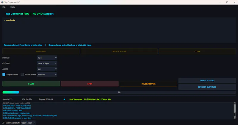 Yap Converter – Video & Audio Conversion screenshot 3