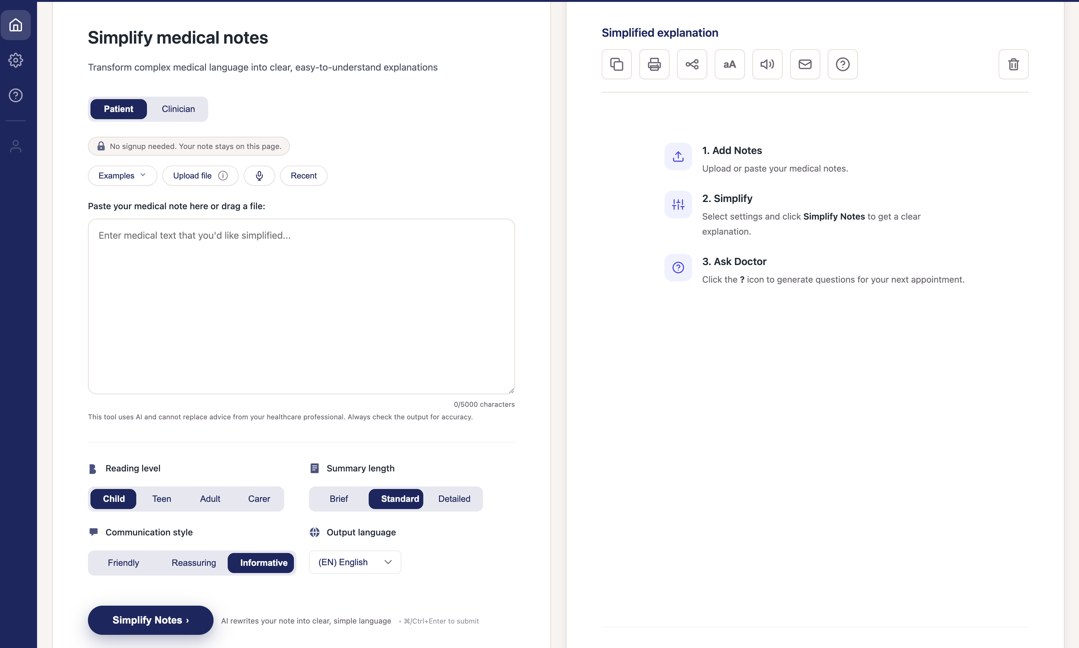 Patiently AI: Medical Notes Made Clear gallery image