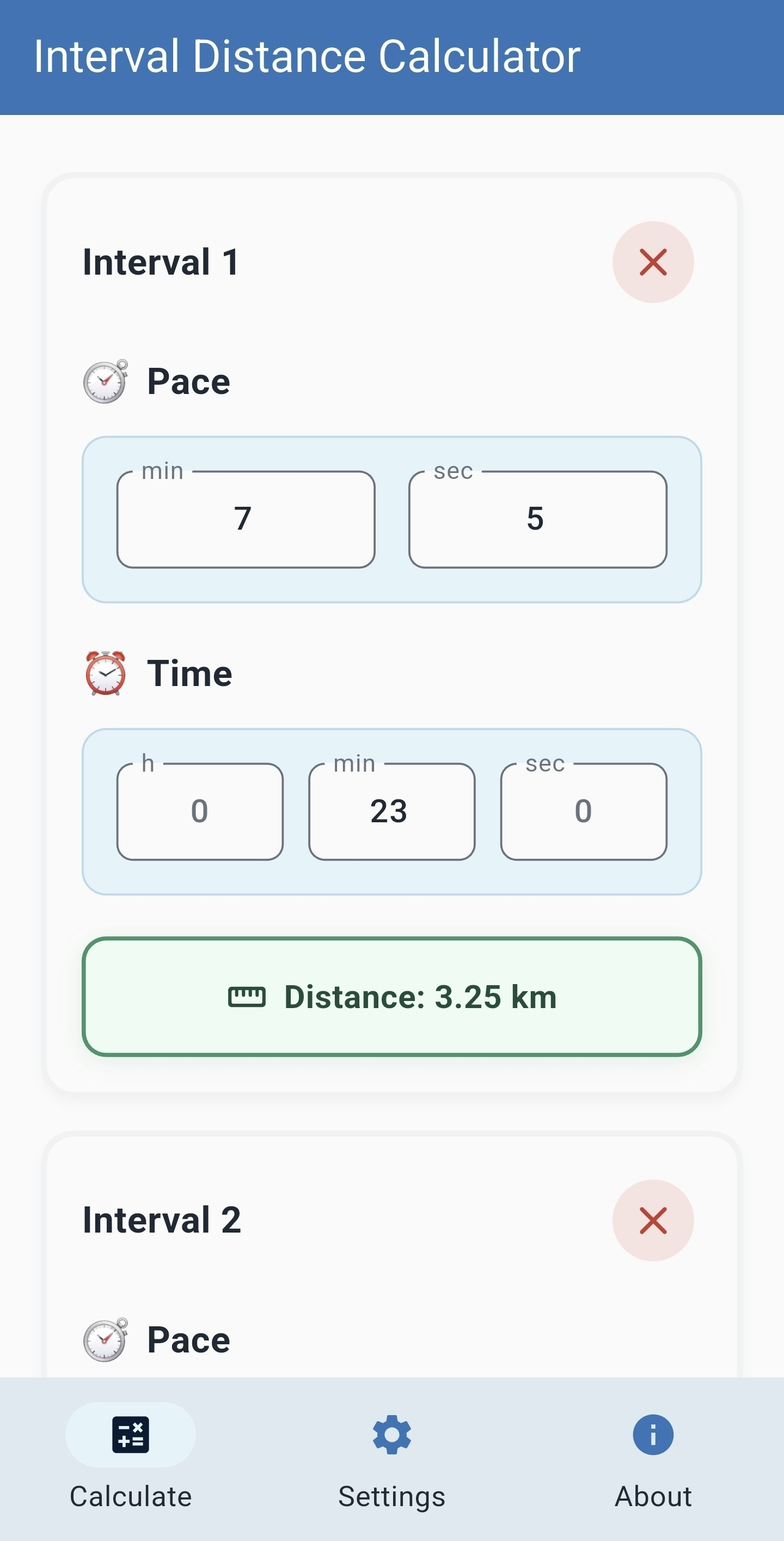 Interval Distance Calculator gallery image