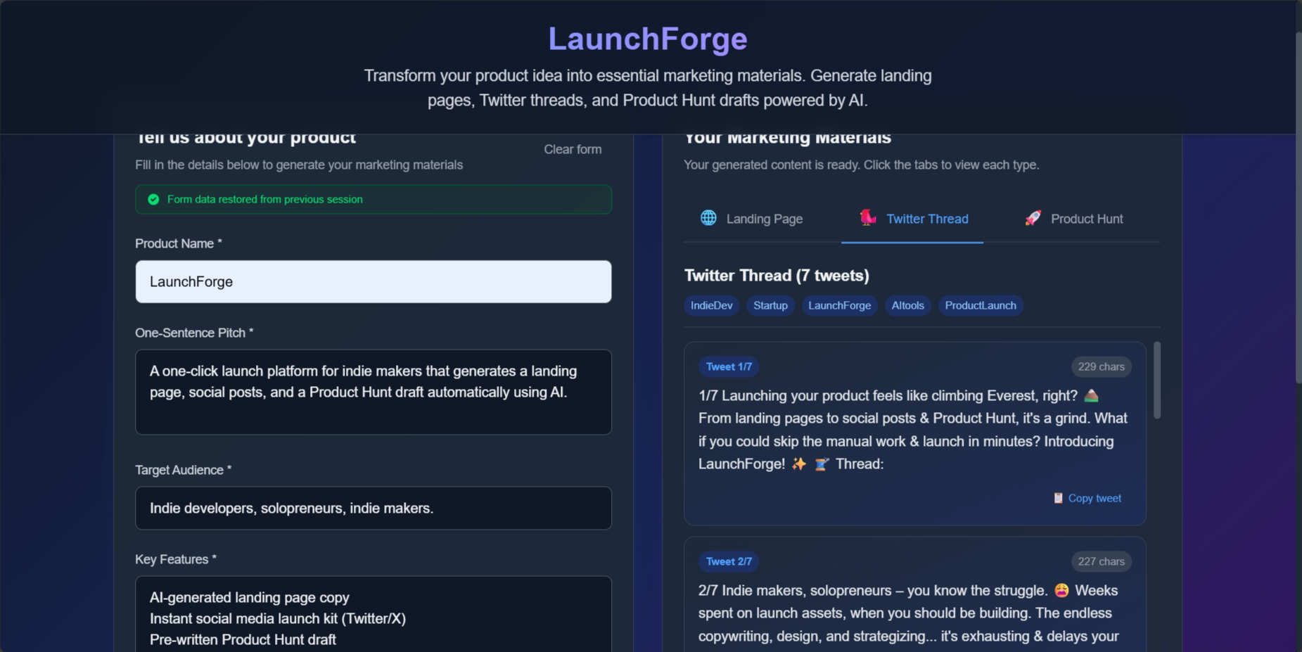 LaunchForge gallery image