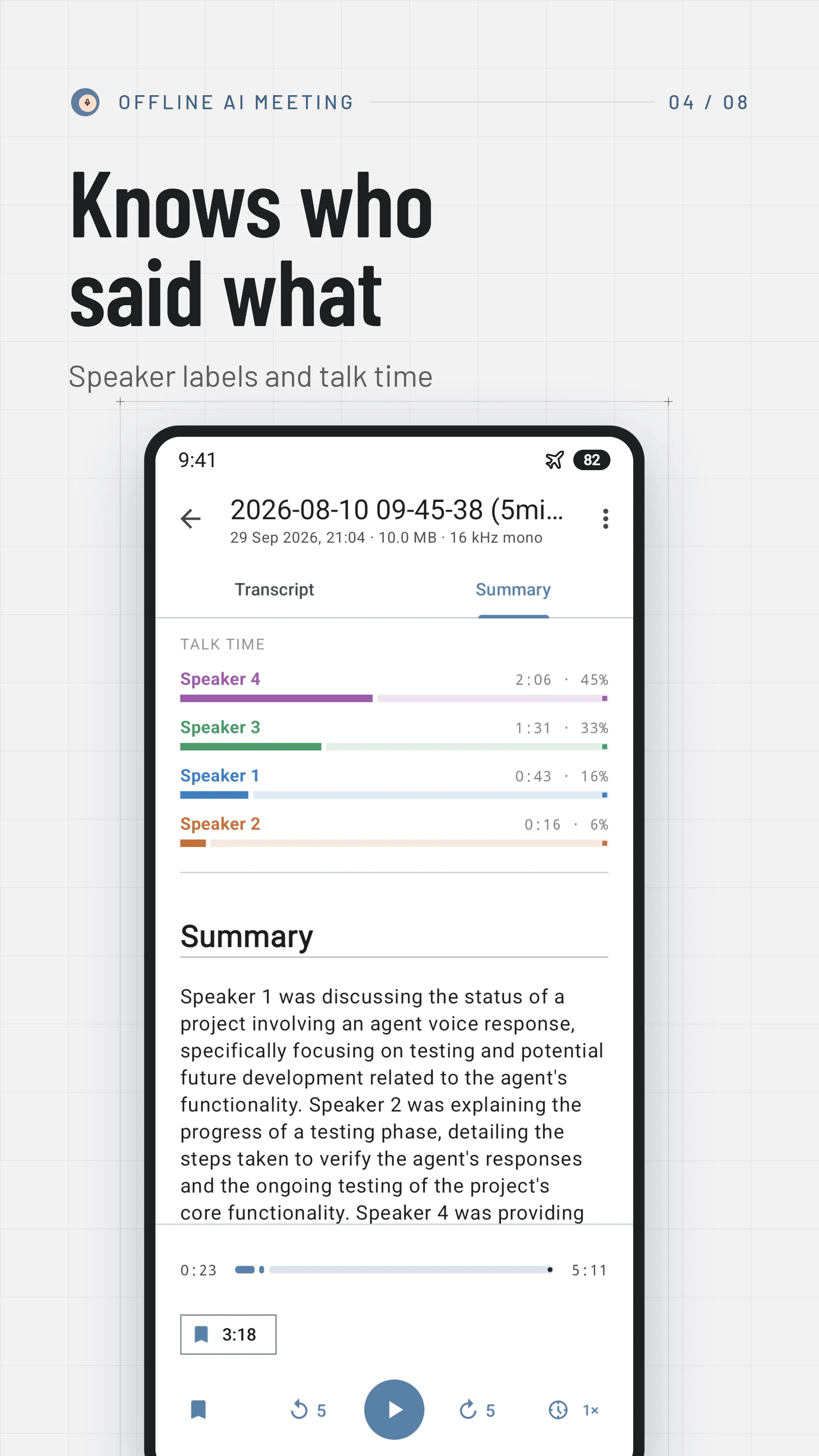 Offline AI Meeting: Note Taker gallery image