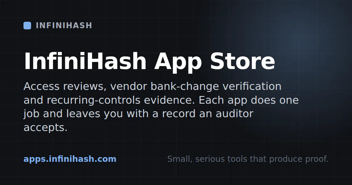 InfiniHash App Store gallery image