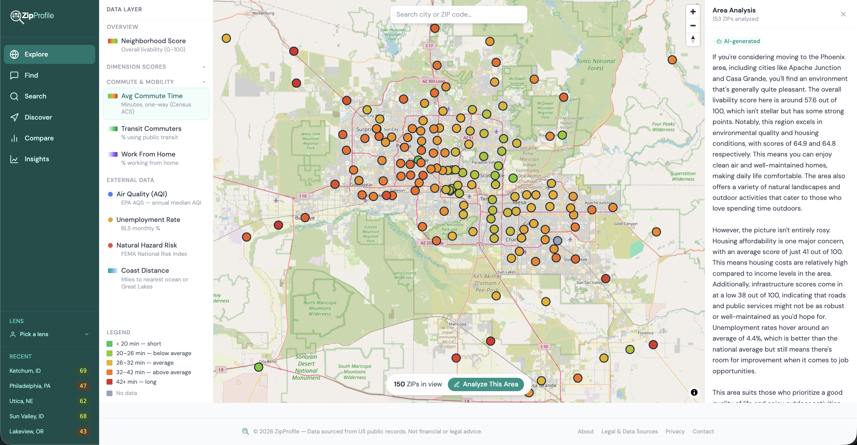 ZipProfile — Know Your Neighborhood gallery image