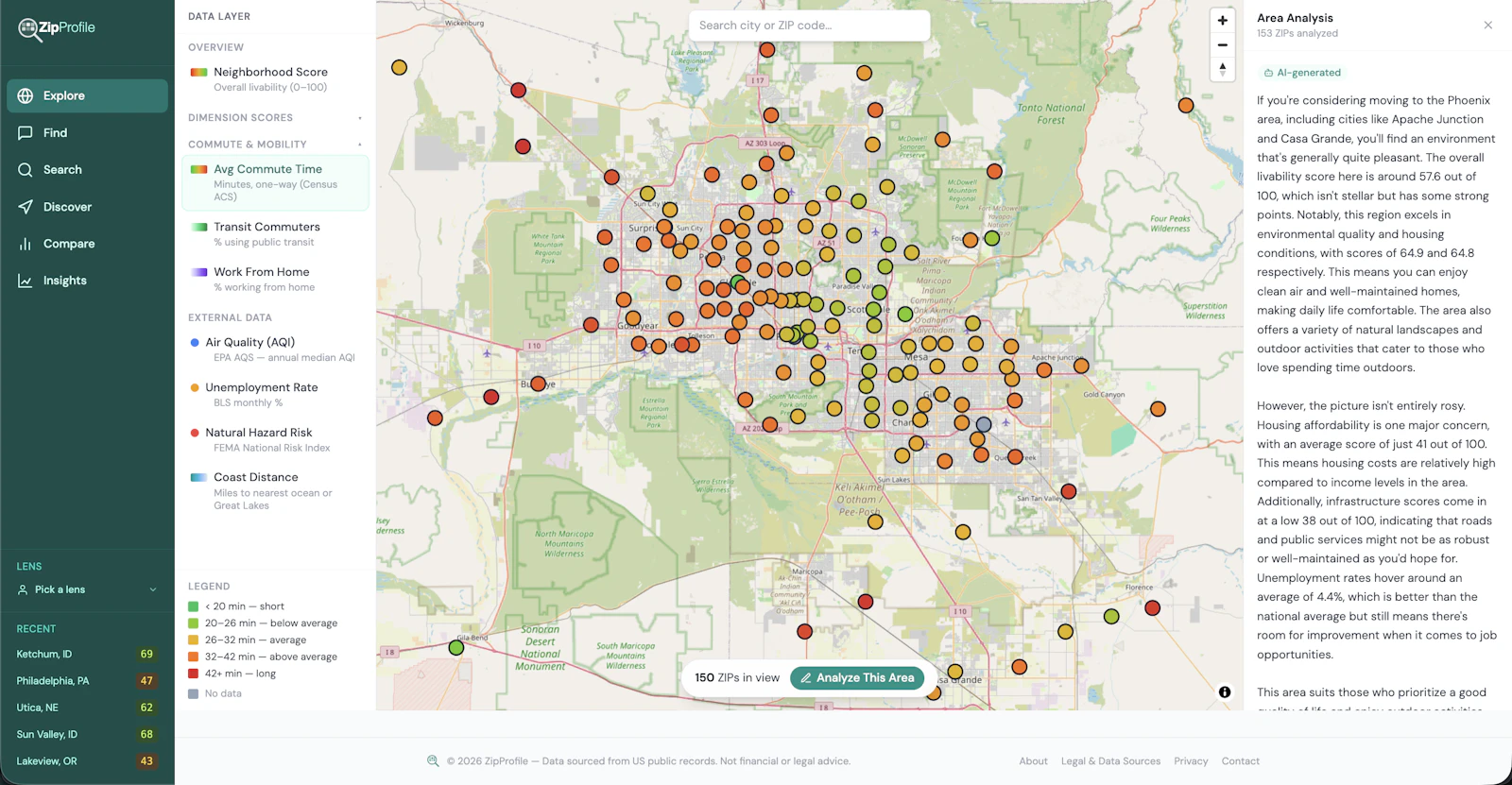 ZipProfile — Know Your Neighborhood screenshot 3