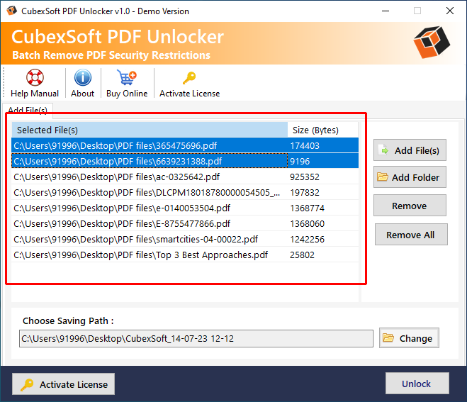 CubexSoft PDF Sblocker media 2