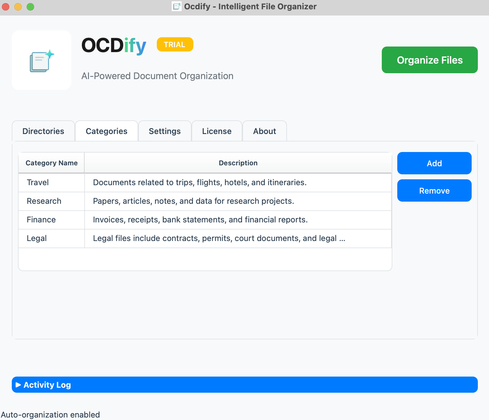 Média Ocdifier - Organisateur de fichiers alimentaires AI qui respecte votre vie privée. 5