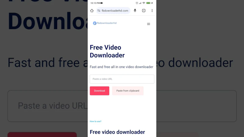 fbdownloaderhd screenshot 1 (video preview)