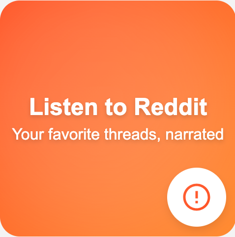 Listen to Reddit logo