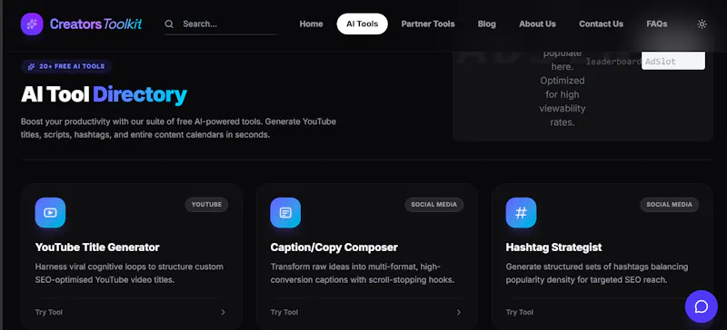 CreatorsToolkit screenshot 1