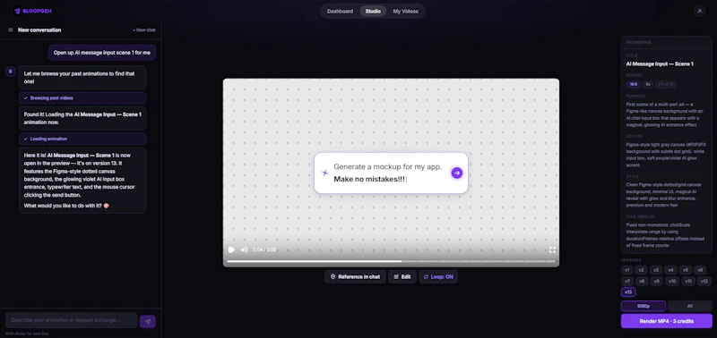 Bloopgen Public Launch screenshot 2