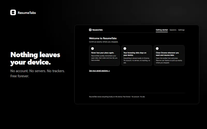 ResumeTabs screenshot 3