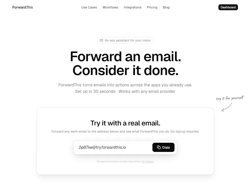 ForwardThis screenshot 1