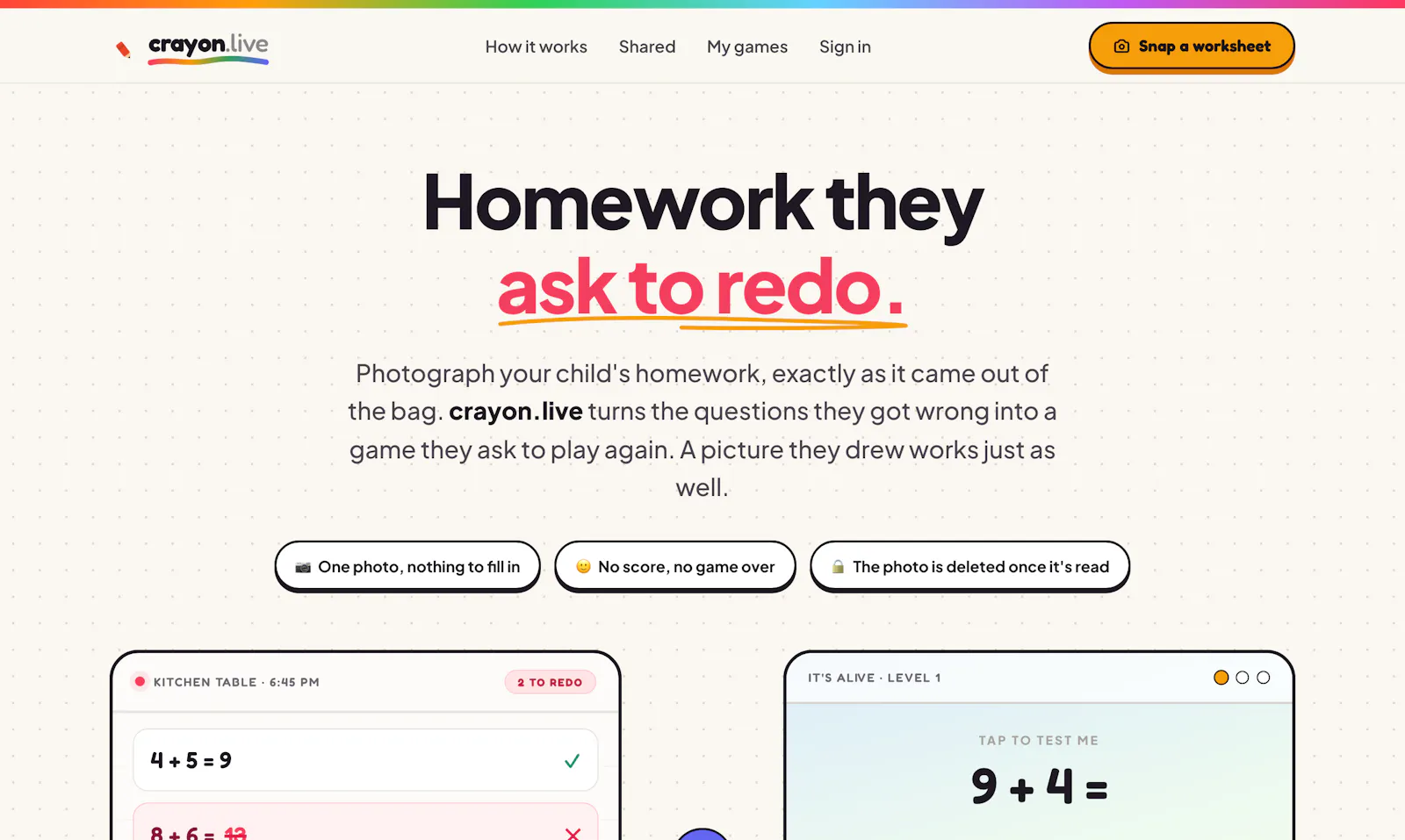 crayon.live · homework comes alive screenshot 3
