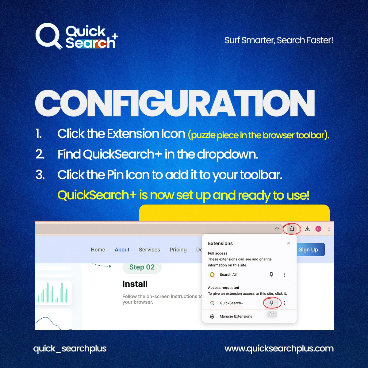 QuickSearchPlus - Screenshot 4 showing product features and functionality