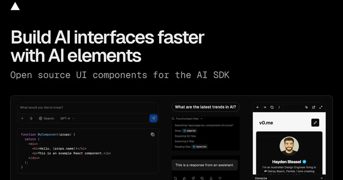 AI Elements by Vercel