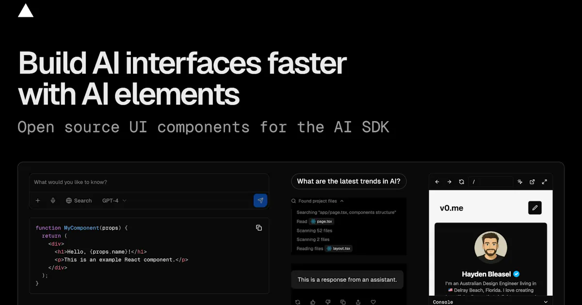 AI Elements by Vercel