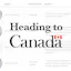 Heading to Canada
