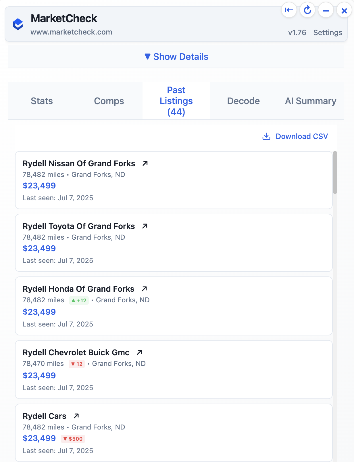 ส่วนต่อขยายของ MarketCheck Chrome - คู่มือการใช้ชีวิตแบบสดและตลาดเชิงลึกของคุณ media 5
