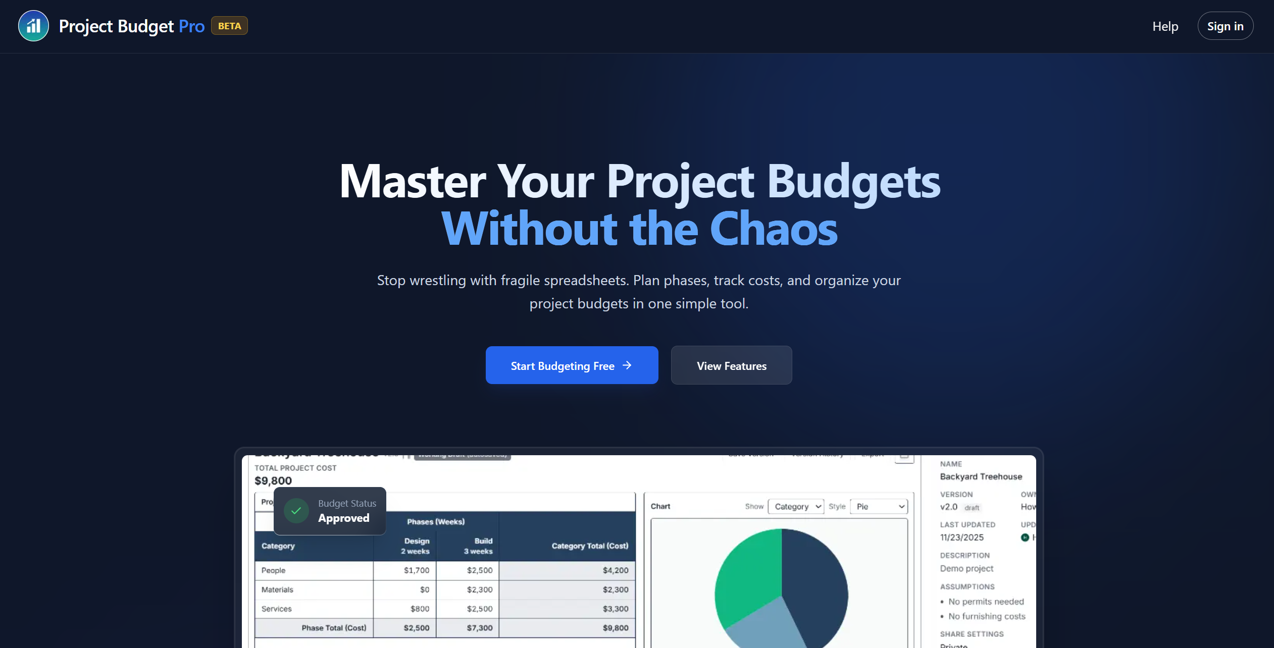 Project Budget Pro gallery image