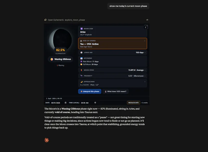 OpenEphemeris screenshot 12