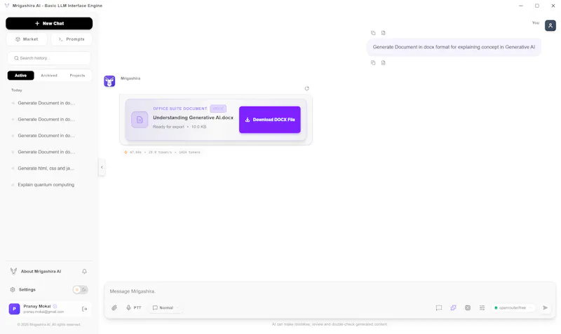 Mrigashira AI engine screenshot 6