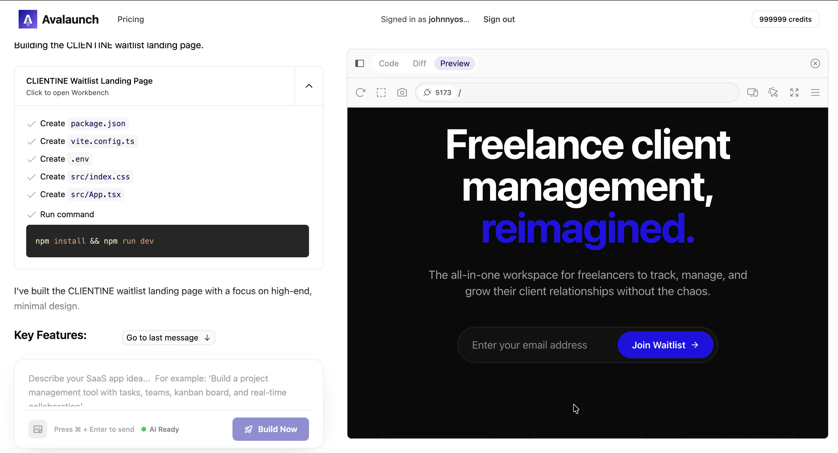Avalaunch screenshot 1