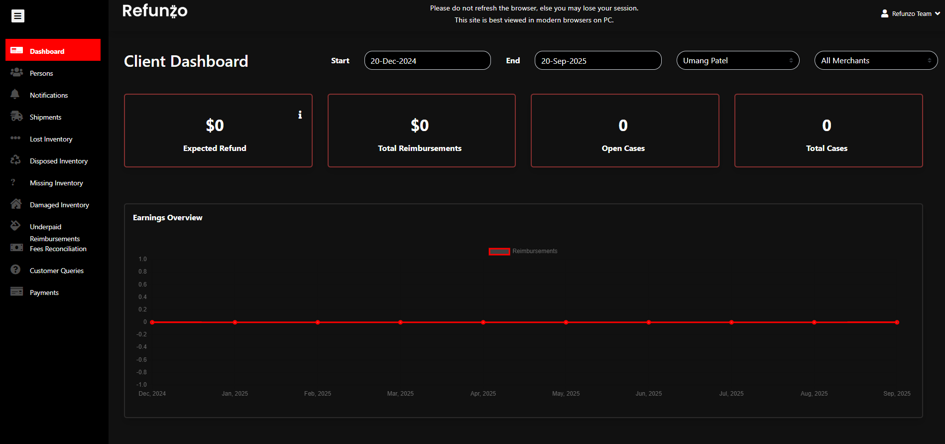 FBA Reimbursements Tool gallery image