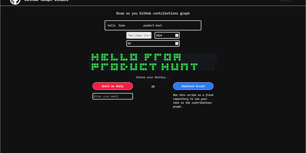 GitHub Graph Drawer Makers and Employees (2025) | Product Hunt