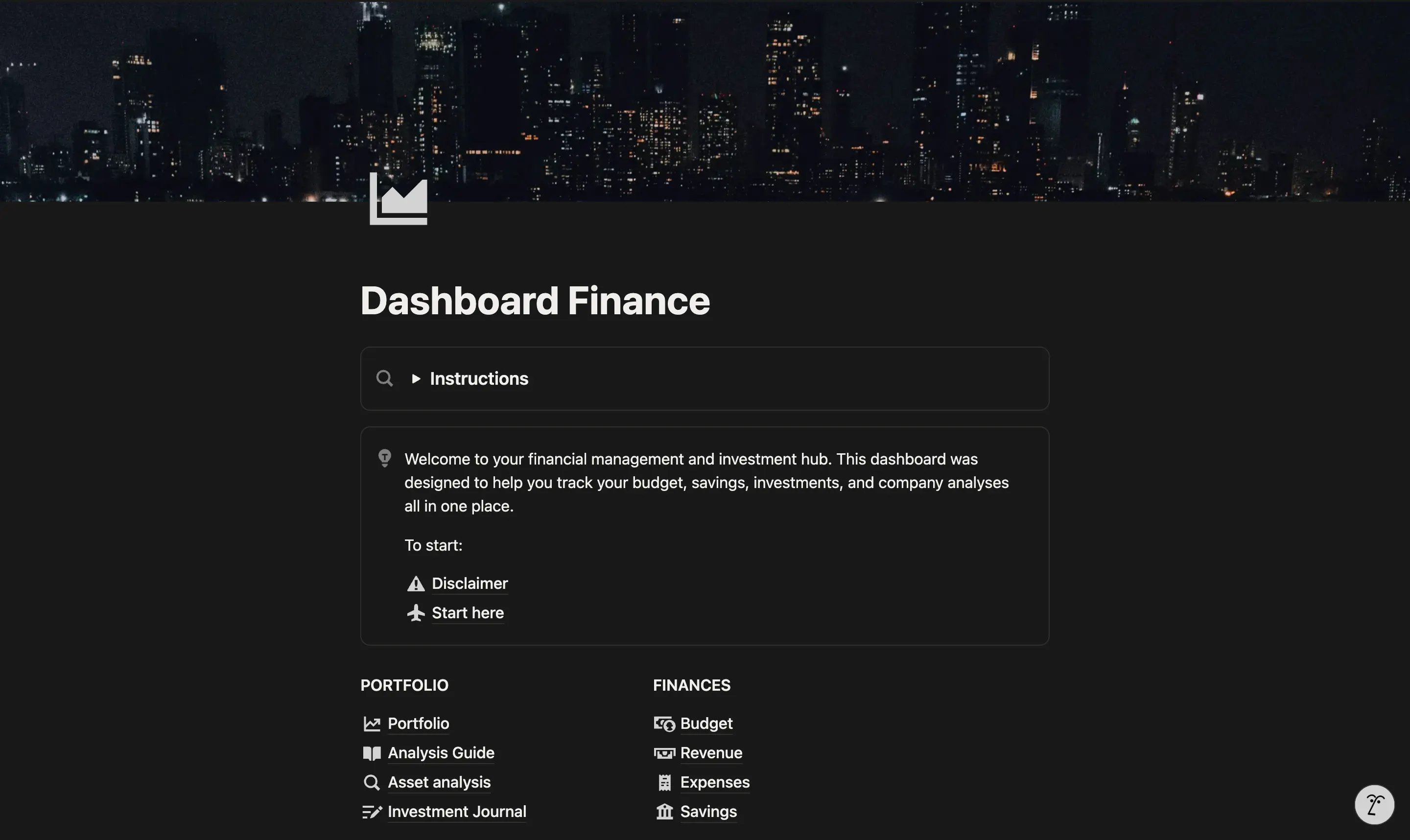 Investment Dashboard: Notion Template gallery image