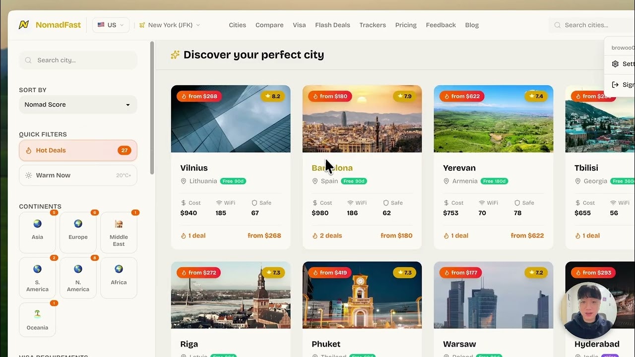 NomadFast — Flash Deals to Nomad Cities gallery image