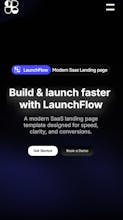 LaunchFlow – Modern SaaS Framer Template gallery image