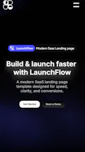 LaunchFlow – Modern SaaS Framer Template gallery image