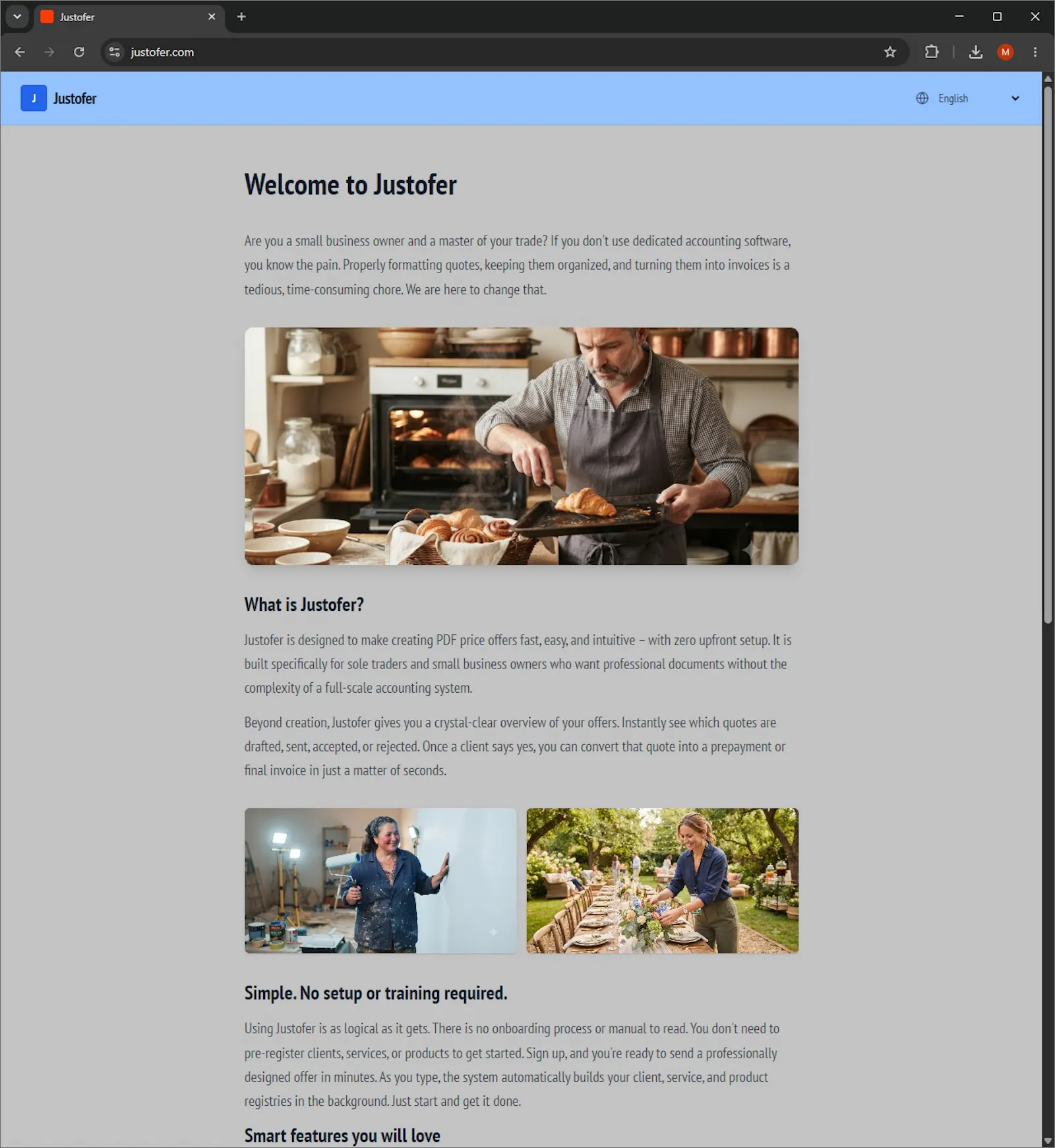 Justofer screenshot 1
