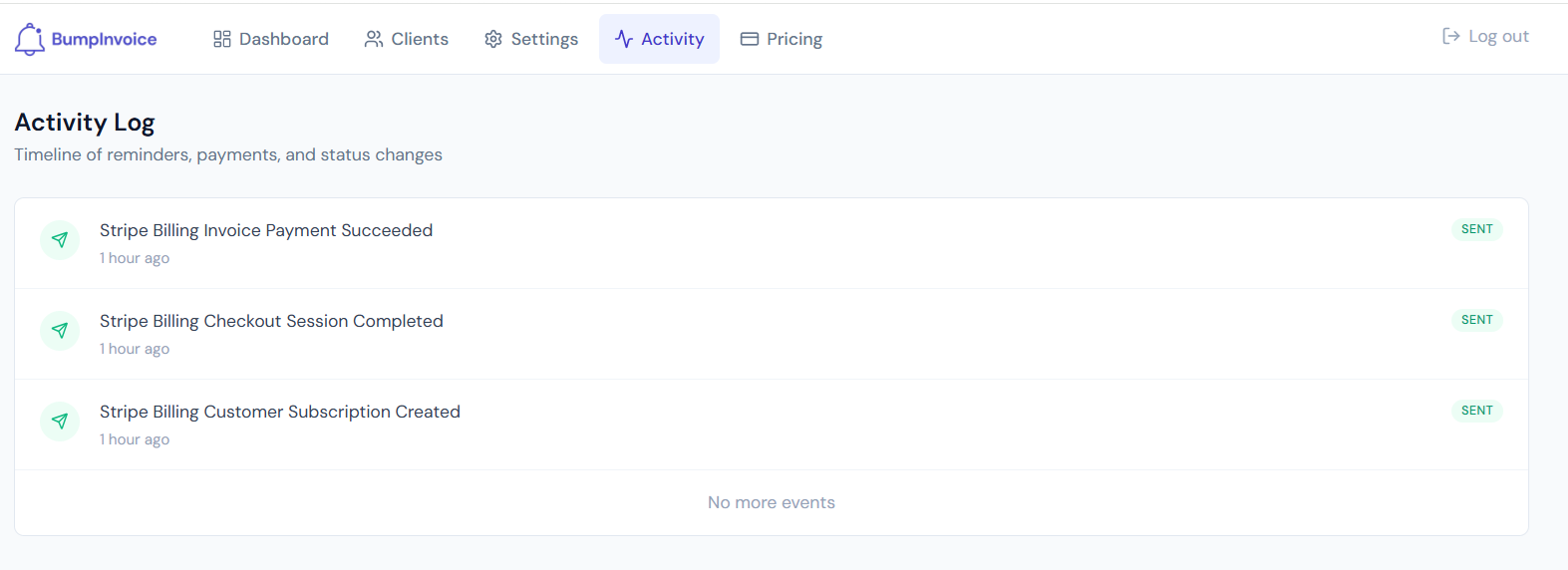 BumpInvoice gallery image