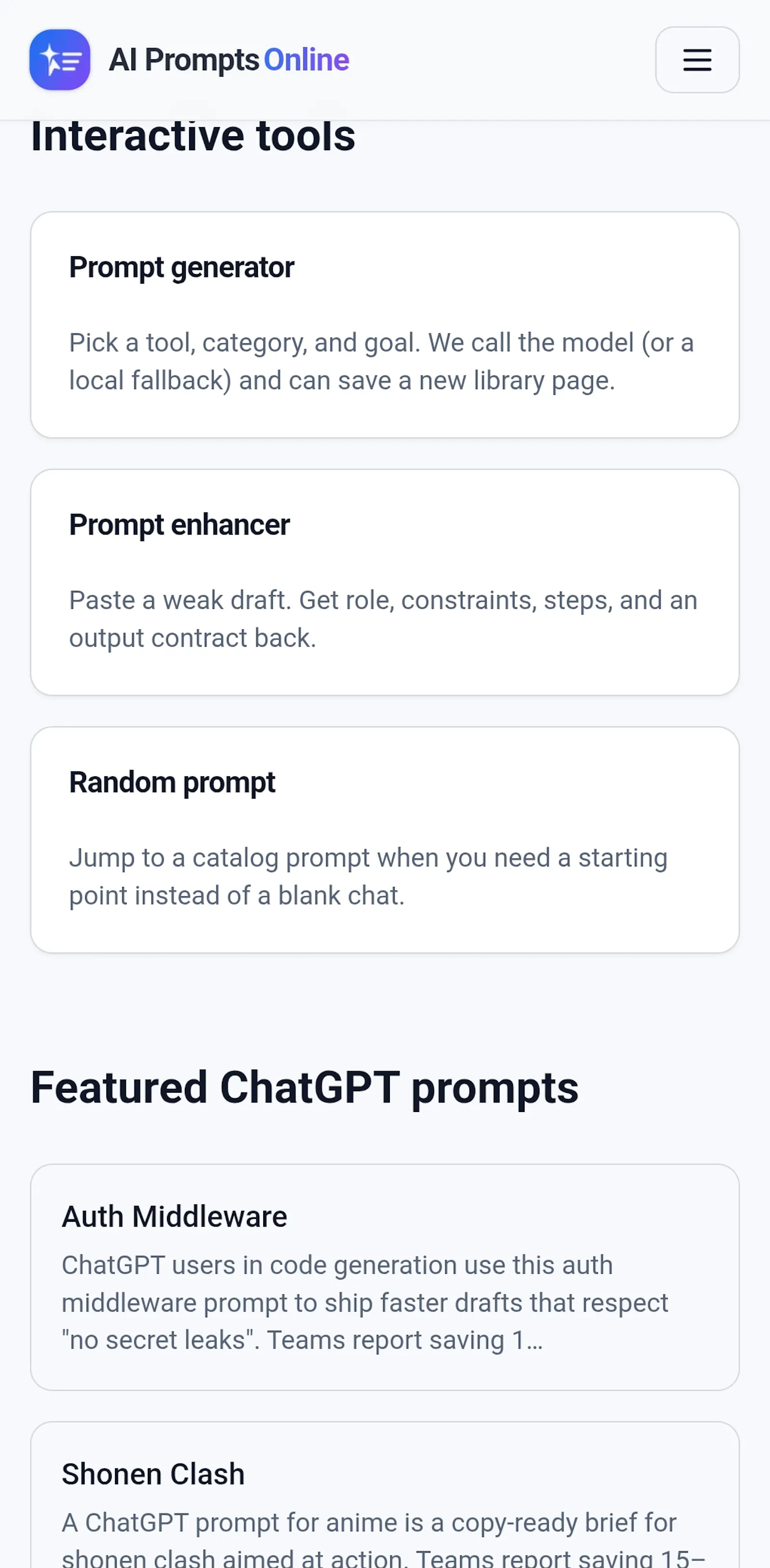 aipromptsonline screenshot 4