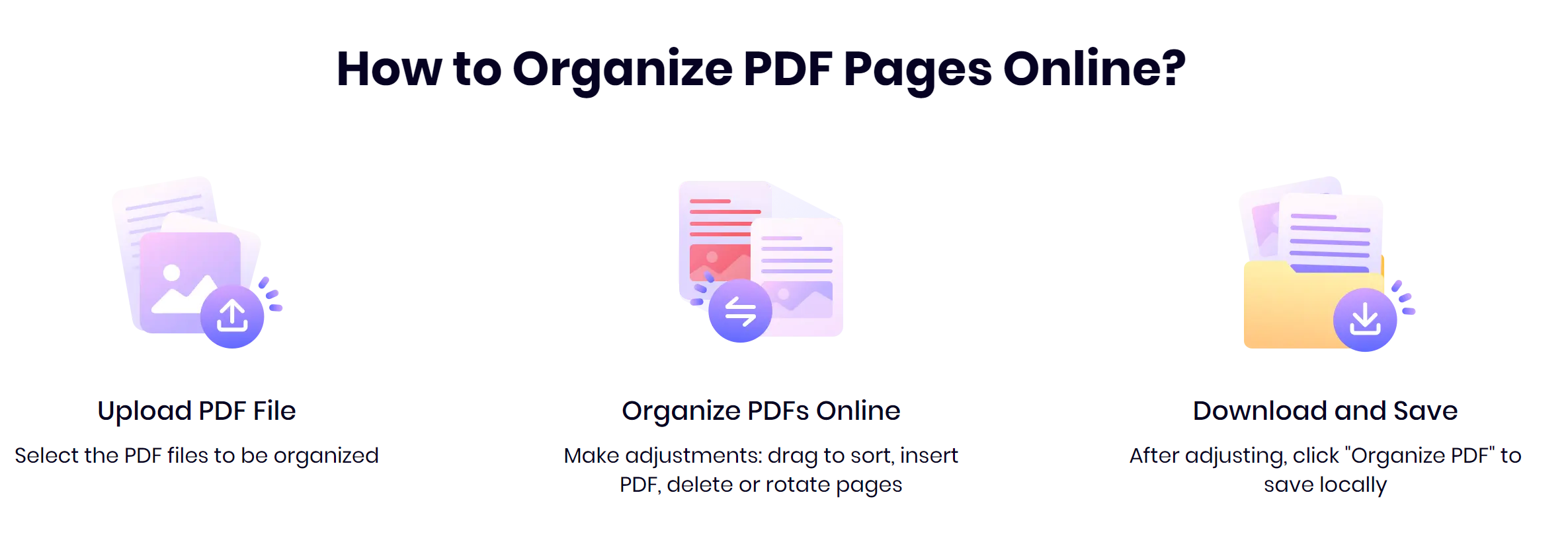 Riorganizza le pagine PDF media 4