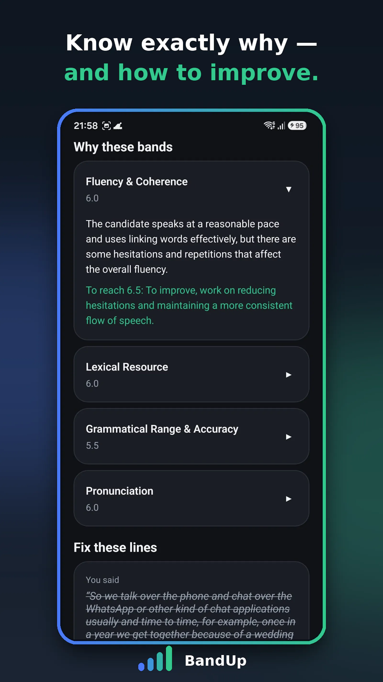 BandUp IELTS: AI Speaking Test screenshot 5
