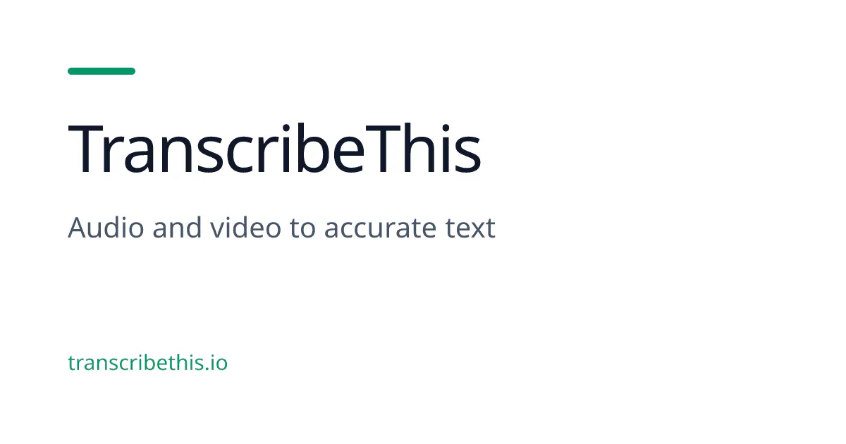 TranscribeThis gallery image