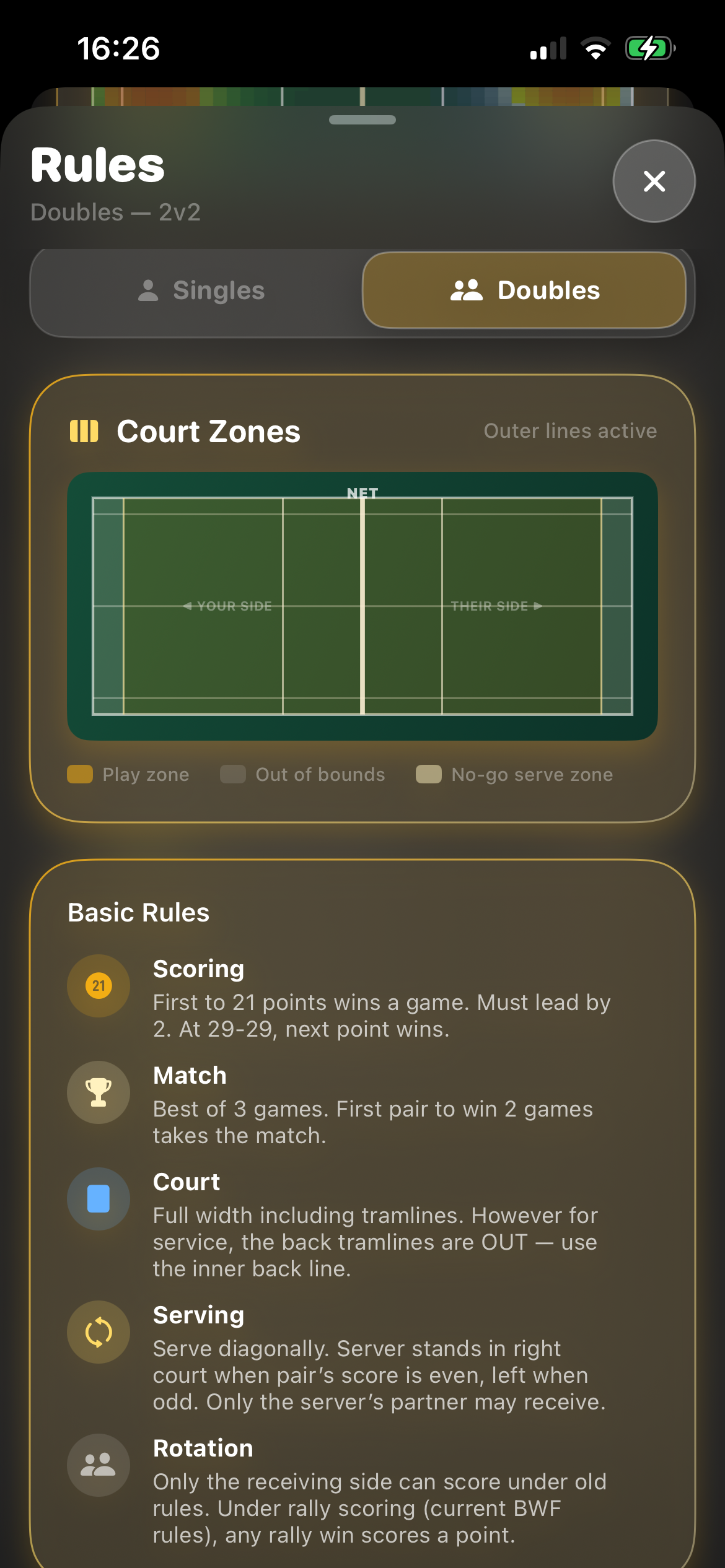 Feather Score Badminton gallery image