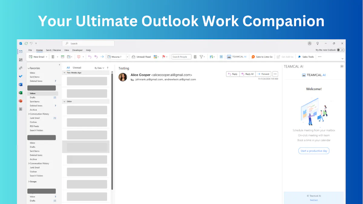 TEAMCAL AI for Microsoft Outlook