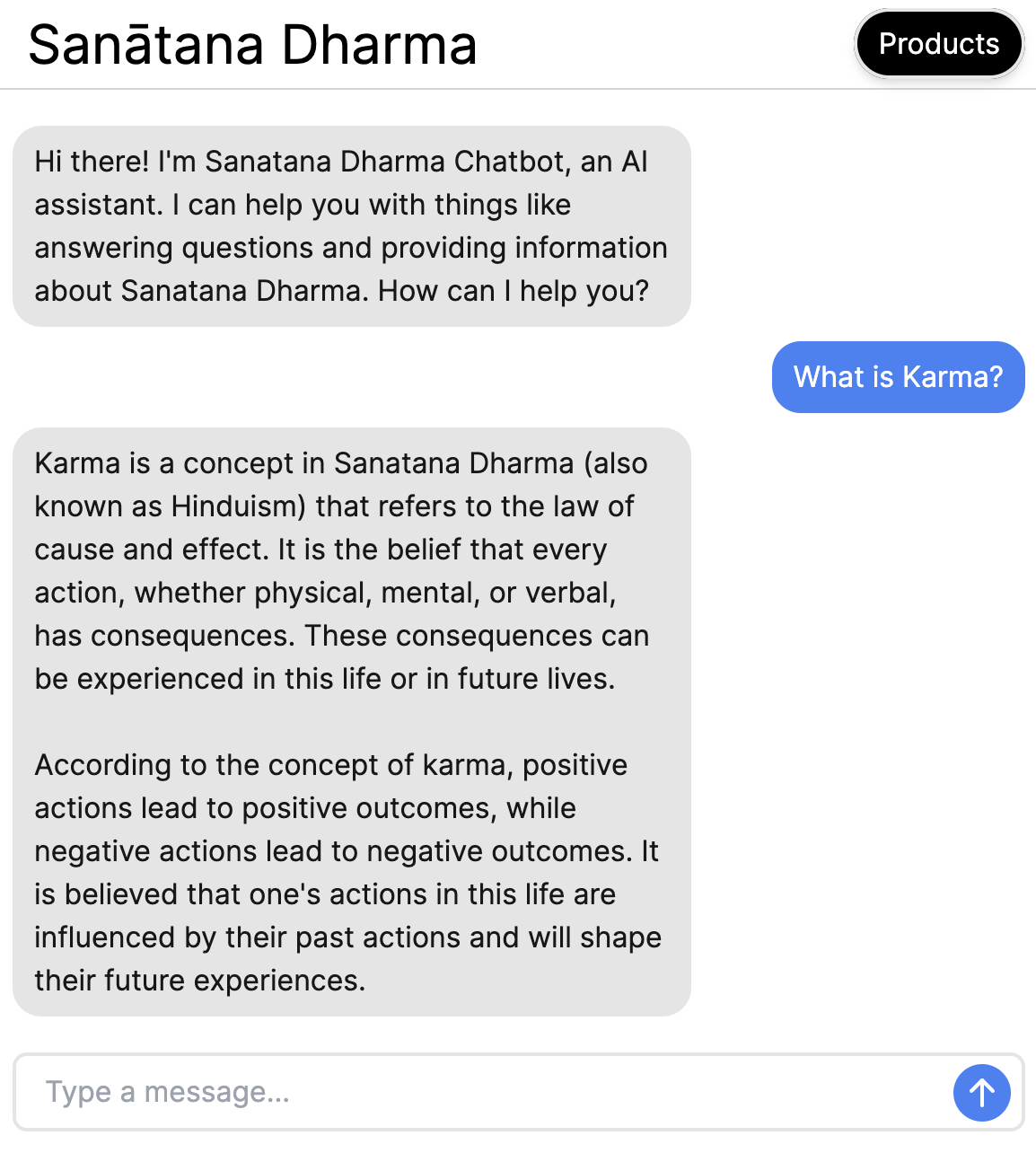 Sanātana Dharma Chatbot