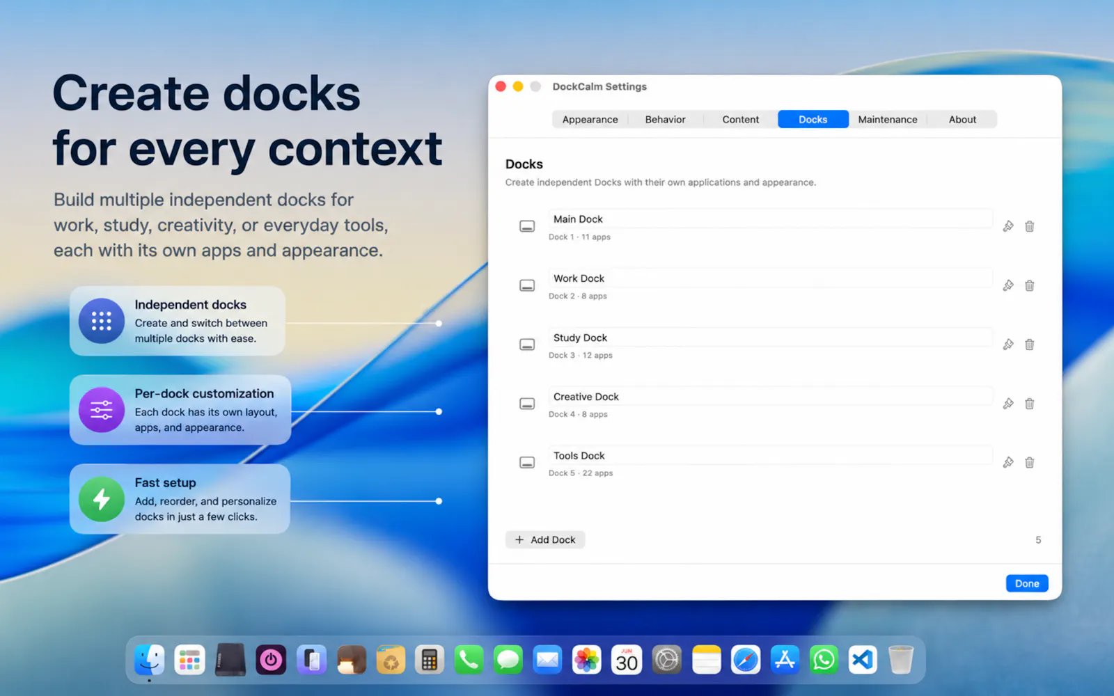 DockCalm screenshot 3