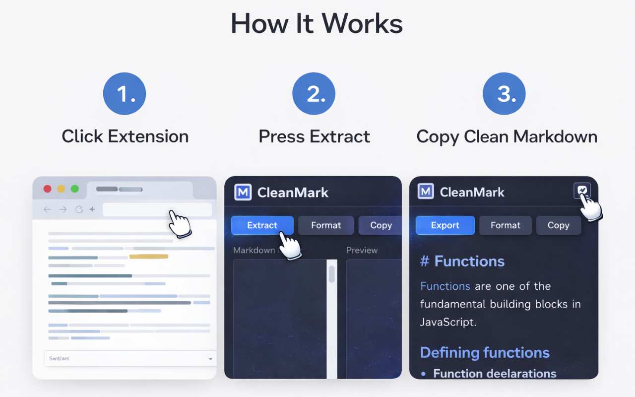 CleanMark - Smart Markdown Extractor gallery image