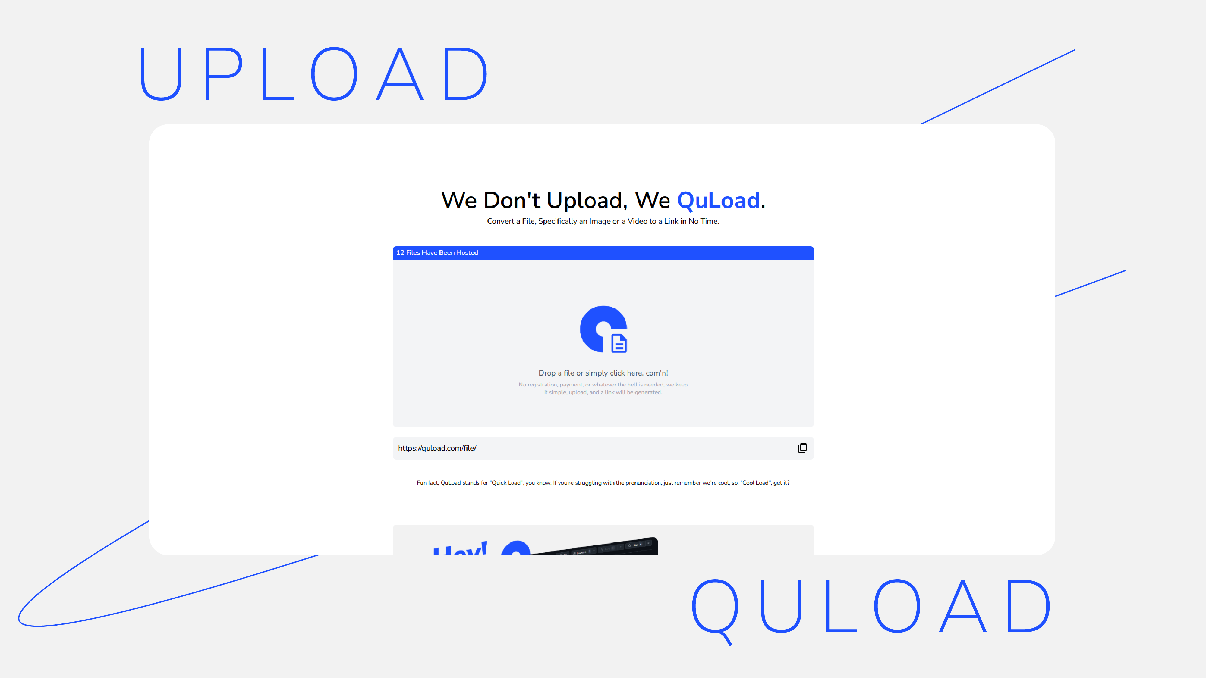 Quload - Конвертировать файл, в частности, изображение или видео в ссылку. медиа 4