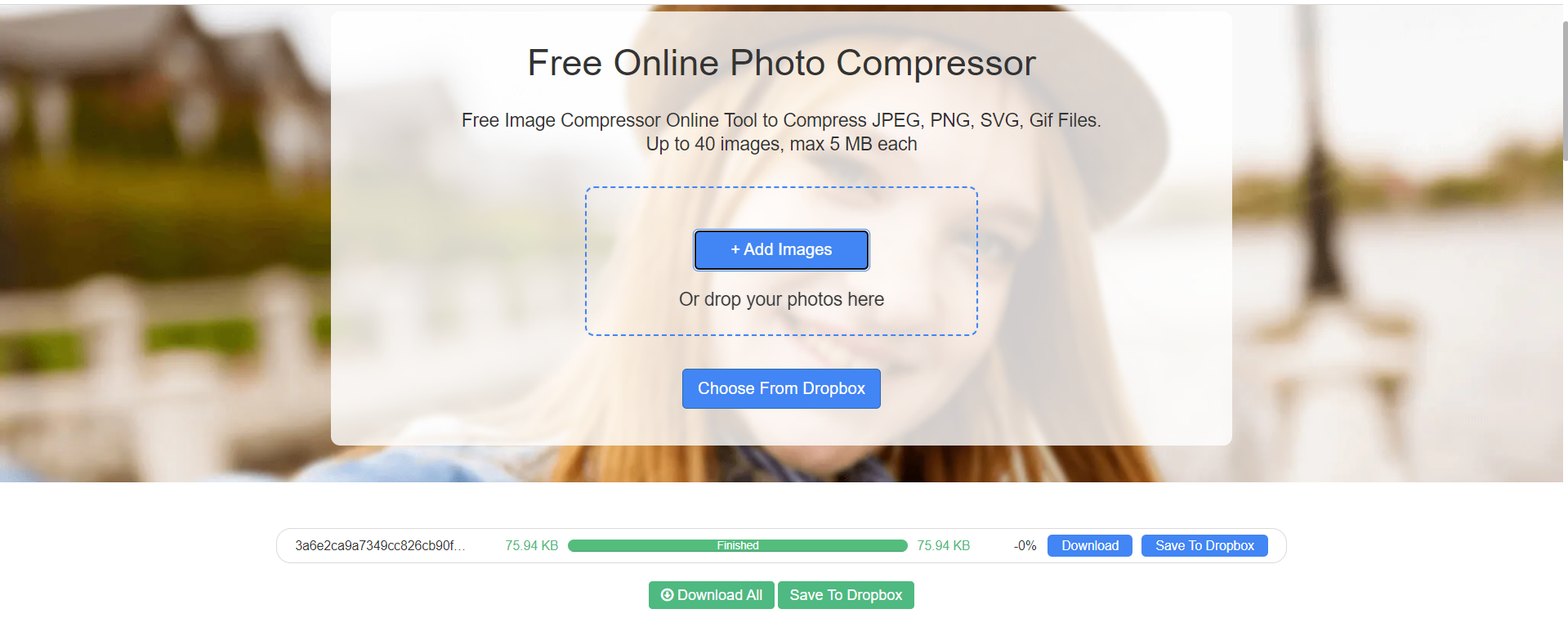 Compressor de fotos online gratuito do FONEGOG media 1
