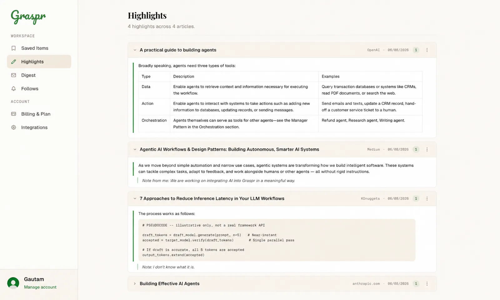 Graspr screenshot 6