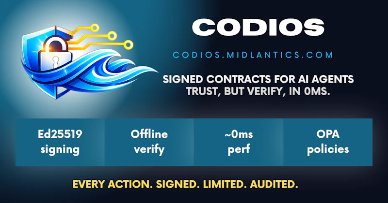 Codios - AI Agent Caging Infrastructure screenshot 1