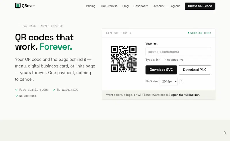 QRever: QR Codes That Never Expire screenshot 5