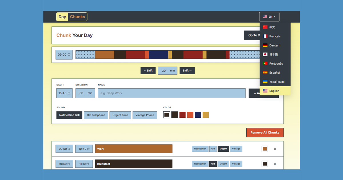 DayChunks gallery image