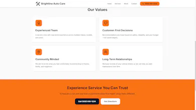 Mechanic Workshop Website Template gallery image